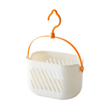 1PC Plastic Hanging Shower Basket – Bathroom, Kitchen & Pantry Organizer, Compatible with Standard Hooks