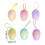 Easter Eggs Assorted Colors 6 Pcs 1