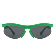 Retro Semi-rimless Sunglasses Candy Colors UV Protection