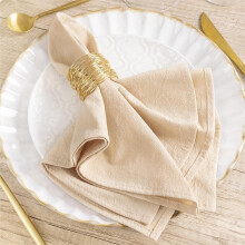 Green Easter Cloth Napkins Linen Cotton 6-Pack