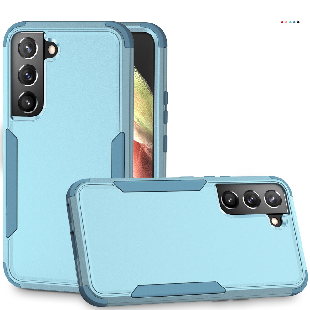 For Compatible With Samsung Galaxy S21 Case, Slim Pocket-Friendly Hybrid Silicone Bumper Shockproof Tough Rugged Case,Mint 9341593596015