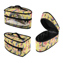 Hummingbird Cherry Blossom Print Steam Iron Case Zippered Iron Storage Bag with Handle Protective Travel Iron Organizer Iron Accessories, Case Only