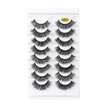 8 Pairs DD Curl False Eyelashes – Natural Volume, Curly Thick 8D Lashes, Dramatic Cat-Eye Wispy Style Multipack