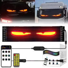 Eyes Light for Cars Programmable Flex LED Display Sign Flexible Smart Lamp for Trucks Windows 4.7 x 23 in
