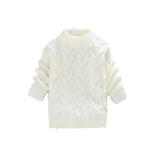 Baby Girl Clothes Baby Girl SweaterUtumn and Winter New Children's Sweater Boys Round Neck Sweater Girls Thick Bottom Pullover Low Neck Sweater