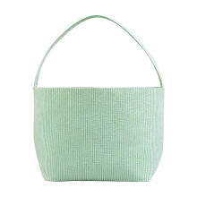 Easter Basket for Kids – Gingham Egg Storage Bucket with Handle, Reusable Fabric Easter Egg Hunting Basket, Party Favor & Gift Tote (Compatible with
