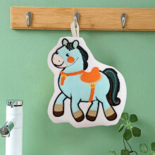 Horse-shaped hanging hand towels polyester kitchen bathroom