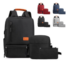 YZHMYR 3-Piece Backpack Set – Large Capacity, Load Reducing, Compatible with Office, School, Travel & Outdoor Use