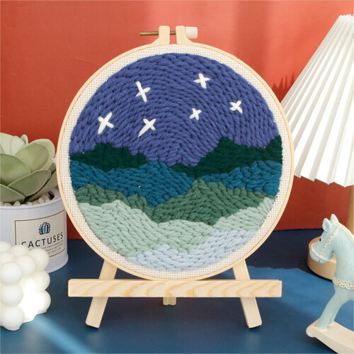 Diy Punch Stitching for Beginners, Diy Gift Cross Stitch Home Decor