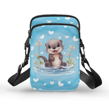 Otter Schultertasche aus doppellagigem Polyester – ideal für Reisen