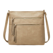 Geantă de mână de mare capacitate, tip crossbody, cu buzunare multiple, tip messenger, cu închidere cu fermoar, pentru umăr