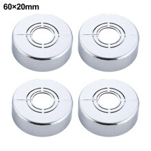 4pcs Shower head split decorative cover angle valve faucet hole shielding cover Silver