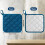 Oven Mitts Heat Resistant Cotton Quilted Blue 6 Pack 1