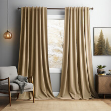 52x63" Green Thermal Blackout Curtains – Soundproof Velvet Grommet Drapes, Energy Efficient, for Bedroom/Living Room (Set of 2), Compatible with