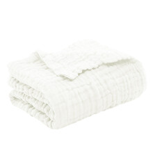 Trendy Plain Waffle Weave Throw Blanket – Soft, Lightweight, Breathable, Easy Clean, White, 59.06"x78.74"
