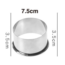 Teigtaschenformer aus Edelstahl, 1 Stück, Teigtaschenformer, 7,5 cm (2,95 Zoll) Ausstecher für Teigtaschen, Pasteten, Ravioli und Empanadas