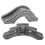 2Pcs Simulation Bridge Decors Grey Miniature Garden Stone Bridge 1