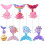 FRCOLOR Mermaid Cake Decorations Cloth Cupcake Toppers 1
