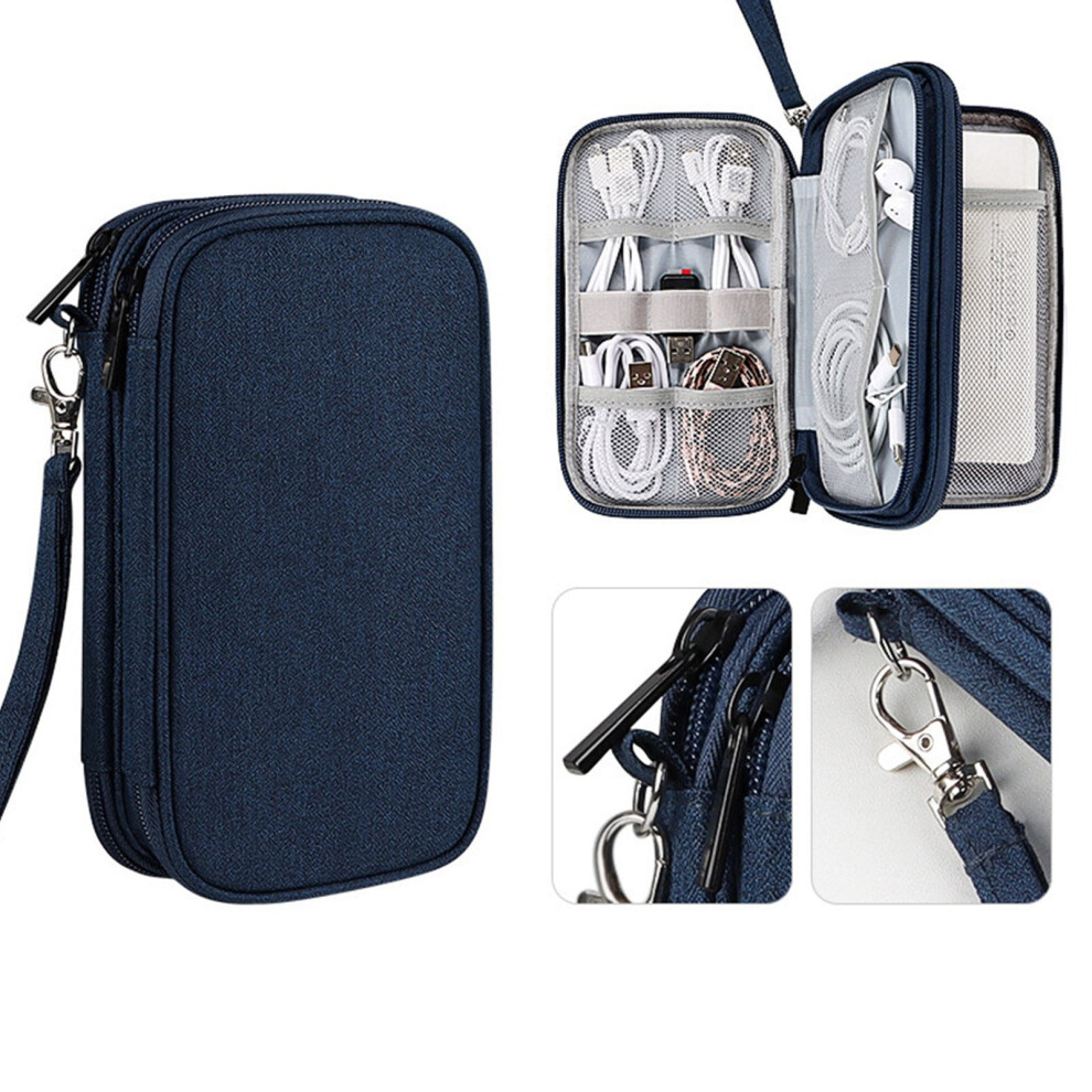 Electronics Organizer Bag – Shockproof Cable & Charger Pouch For Earphones, Usb, Hdd, Sd Cards; Compatible With Travel Gadgets 9193271941668
