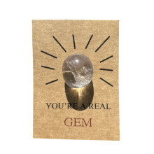 Valentine's Day Gifts for Kids – Heart-Shaped Gem Cards, Crystal Healing & Emotional Wellness Theme, School Exchange & Party Favor
