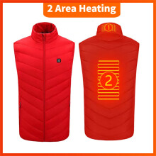 Heated Vest for Men Women, Electric Heated Jacket with 3 Heating Levels, 9 Heating Zones(Battery Pack Not Included)