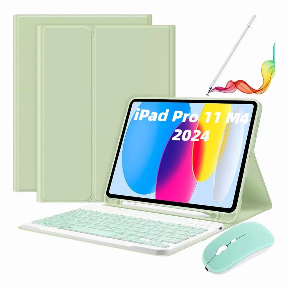 Keyboard Mouse Pencil Case Compatible With Ipad Pro 11 M4 2024 - Stylish & Functional Storage Solution 9193271941859