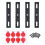 License Plate Holder Frameless Weatherproof 4PCS 1