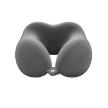 Memory Foam Neck Pillow for Travel & Ergonomic Support – Compatible with Airplane, Train, Car, Home; Includes Copper Oxide & Satin Pillowcase