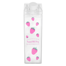 Plastic Milk Bottle Portable Water Bottle Leakproof Milk Fresh Keeping Bottle