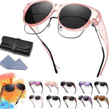 Polarized Sunglasses, 2025 New Polarized Uv400 Protection Trendy Round Cat-Eye Sunglasses, Fit over Glasses