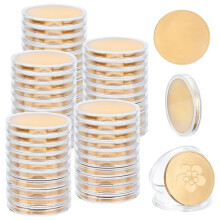 50 PCS Blank Coin Engraving Blanks Coin Metal Stamping Blank Coin 40 mm/1.57 Inch Round Tags Threaded Edged Coin
