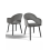 (Dark Grey, Set of 2) Goeurvant Dining Chairs 1
