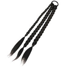 unbranded Fake Human Braid Wig Live Show Hair Extensions Braided Ponytail