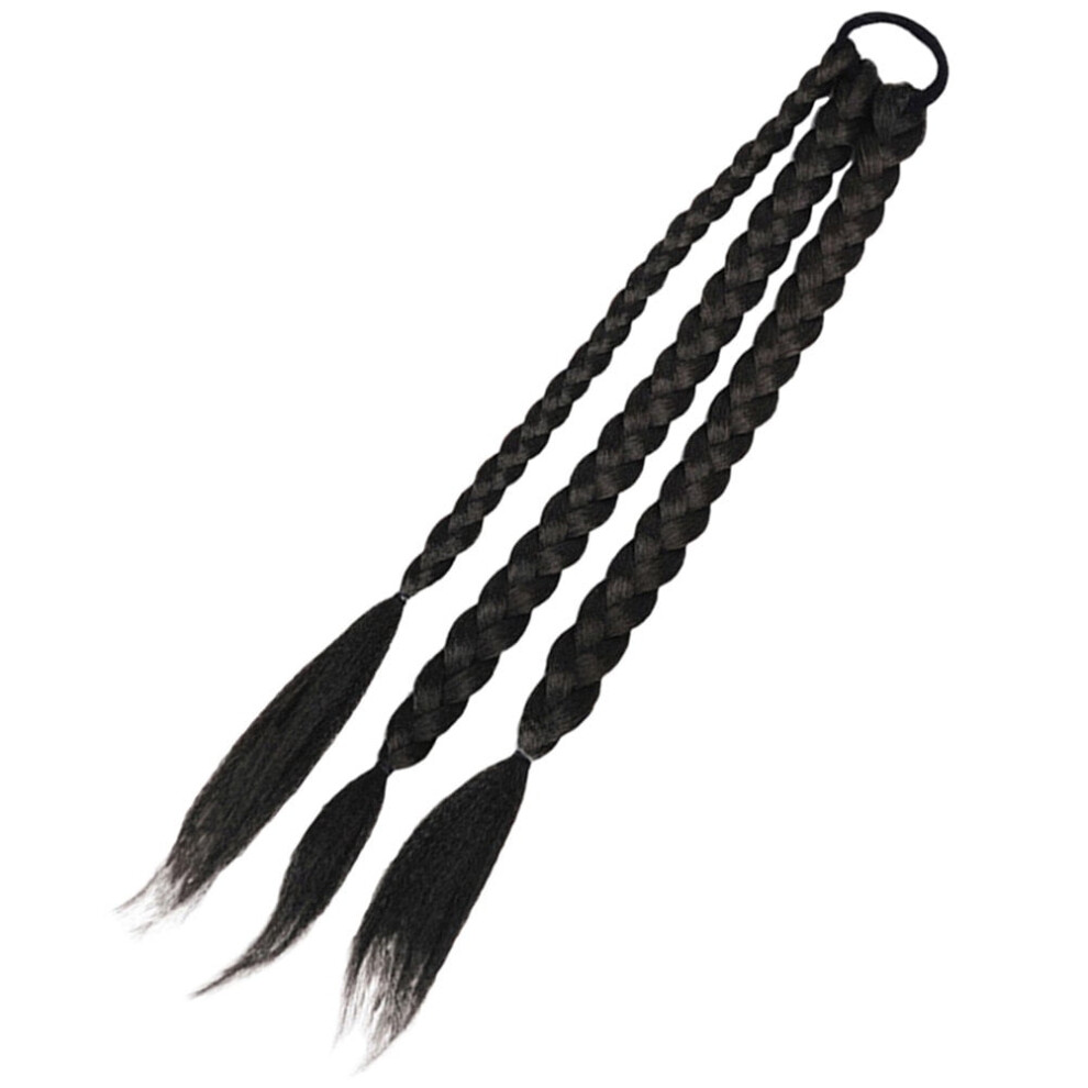 Unisex Fake Human Braid Wig Live Show Hair Extensions Braided Ponytail
