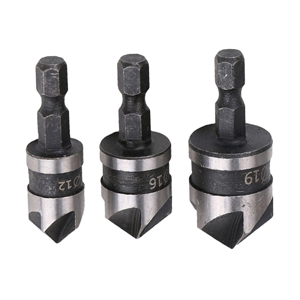3 Pcs Deburring Tool Countersink Bit Chamfer Tool Drill And Countersink Deburring Bit 9130661036481