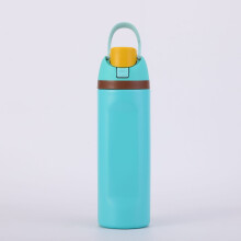 304 Stainless Steel Fitness Sports Vacuum Bottle with handle and straw, Large Capacity Macaron Thermal Mug/16/19/24/32oz