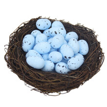 50Pcs Easter Eggs Colorful Foam Realistic Looking Vibrant Color Ultralight Unbreakable Artificial Eggs Party Ornaments