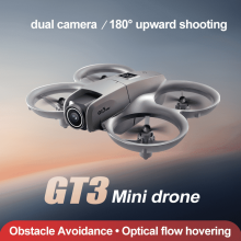 Small Drone with Dual Cameras, Optical Flow Hovering, Propeller Protection