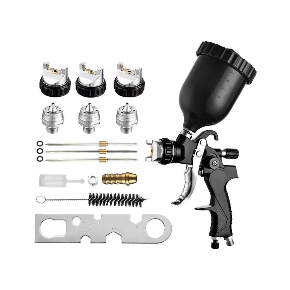 Spray Gun Hvlp Air Paint Sprayer Top Pot Spray Gun 1.3 Caliber Nozzle Spray Gun Paint Spray Gun High Atomization B 6031461013357