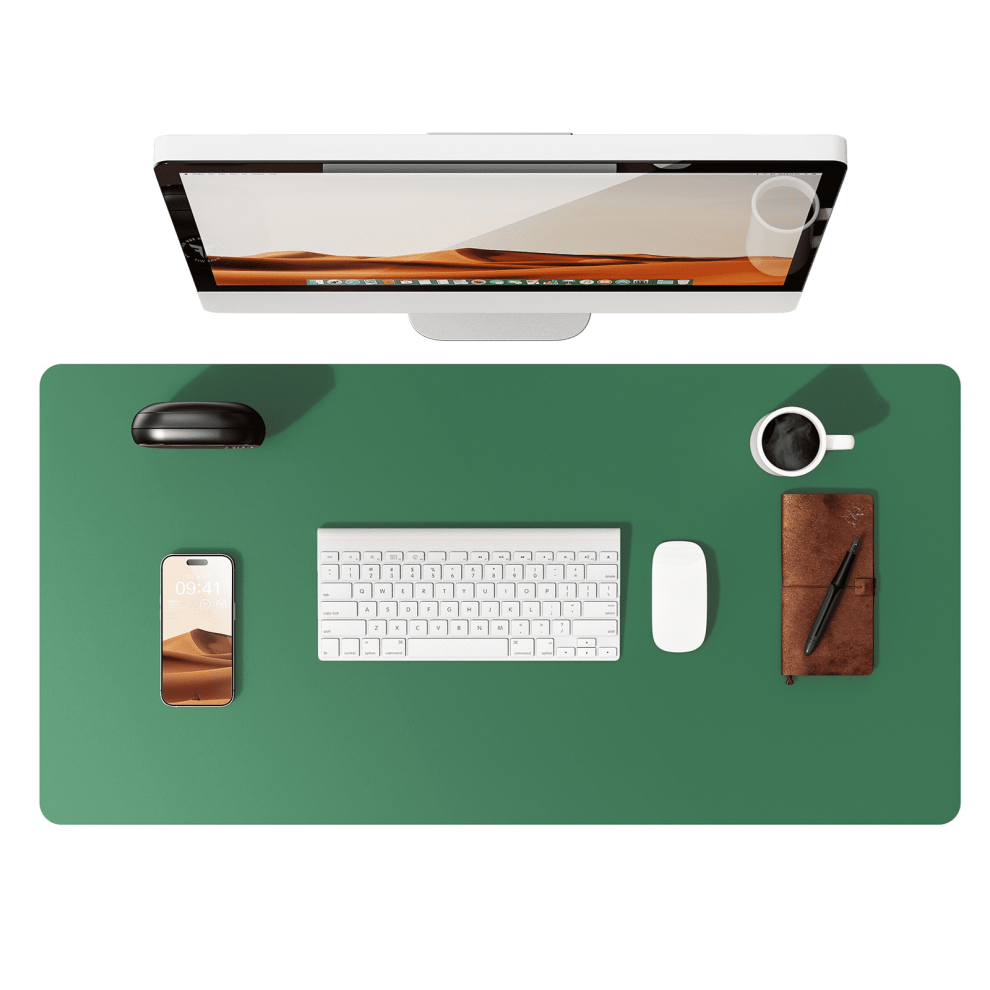 Large Mouse Pad,Office Desk Mat, Leather Desk Pad Protector, Non-Slip Pu Leather Desk Blotter, Laptop Desk Pad 9152228635920