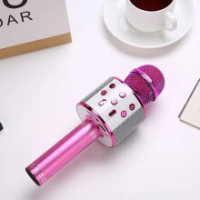 Professional Handheld Wireless Karaoke Microphone USB Speaker Microphone for Kids Music Player Singing Recorder KTV