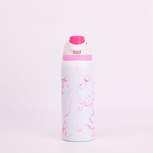 304 Stainless Steel Fitness Sports Vacuum Bottle with handle and straw, Large Capacity Macaron Thermal Mug/16/19/24/32oz