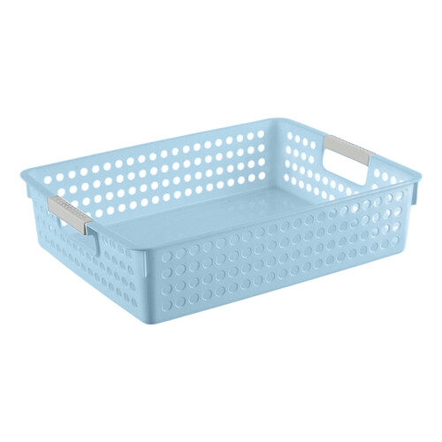Plastic Storage Basket Organizer – Waterproof Multi-Purpose Bin for Bathroom, Laundry, Toys & Home Clutter Control