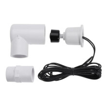 SS2 Float L-Shape with 3/4 Inch Adaptor and 6Ft Wire Water Float for HVAC Drain Pan Condensate Outlet