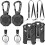 2Pack Heavy Duty Extendable Key Chains, 2 Removable Lanyards and 2 ID Sleeves, Retractable ID Card Holder 1