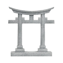 Japanese Torii Gate Miniature Sculpture Crafted from PVC Material for Home Decor 6.1x1.8x6.9cm