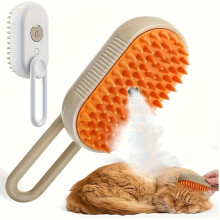 Upgraded 4-in-1 Pet Steam Beauty Comb for Cats – Self-Cleaning, Tangle & Loose Fur Remover, Compatible with Cat Grooming – Ideal Halloween Gift