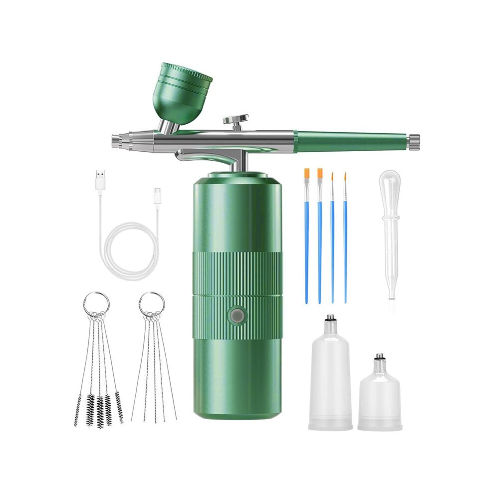 Jojomino Portable Airbrush Kit With Compressor 48Psi High-Pressure For Nail Art, Makeup, Painting
