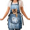 Denim Blue Cat Kitchen Apron 60x80 cm 1