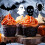 Διακοσμητικά για Cupcakes Halloween με Αράχνη και Κρανίο, Νυχτερίδα, Φάντασμα 12 τεμάχια 1